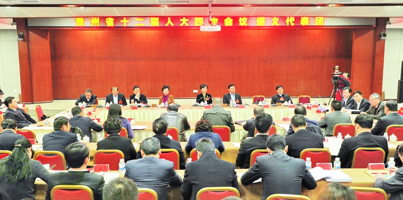 遵义代表团审议《政府工作报告》
