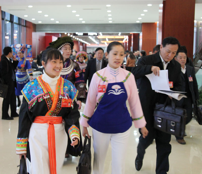 少数民族女代表风采