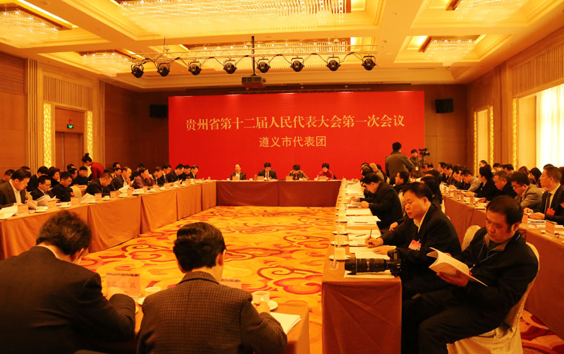 遵义市代表团审议政府工作报告