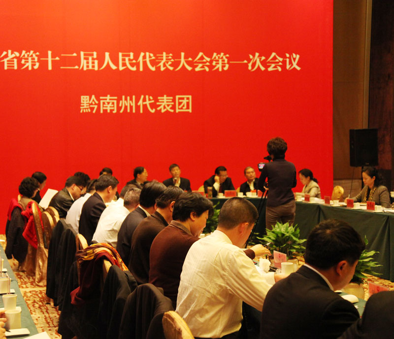 黔南州代表团审议政府工作报告