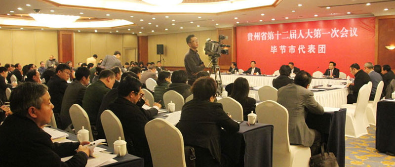 毕节市代表团审议政府工作报告