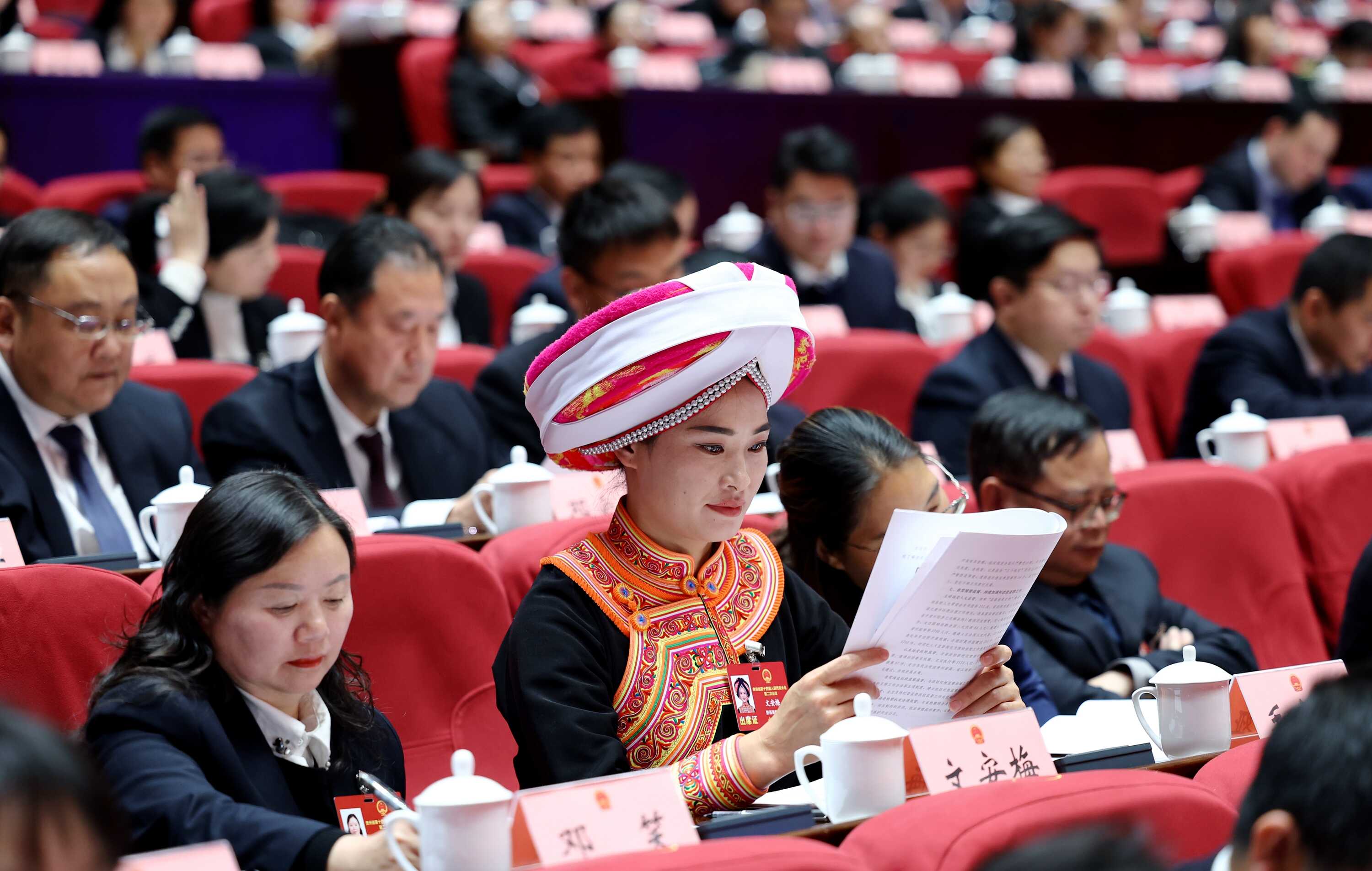 【高清大图】省十四届人大二次会议举行第二次全体会议