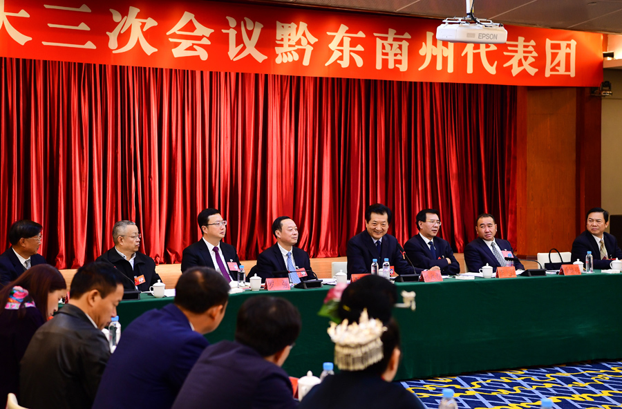 黔东南州代表团审议政府工作报告