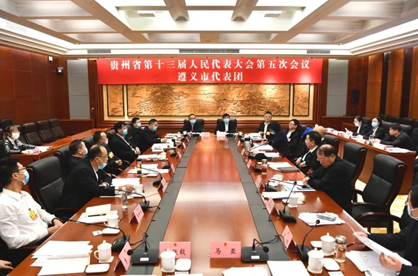 遵义代表团审议省人大常委会工作报告
