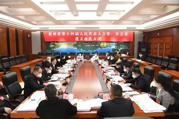 遵义代表团审议省人大常委会工作报告