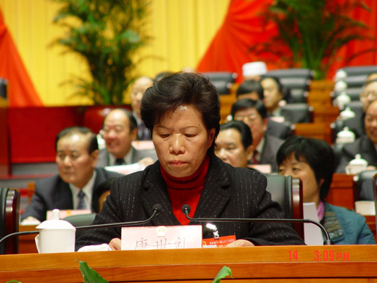 省第十一届人大二次会议在省人民大会堂举行第二次全体会议（组图）