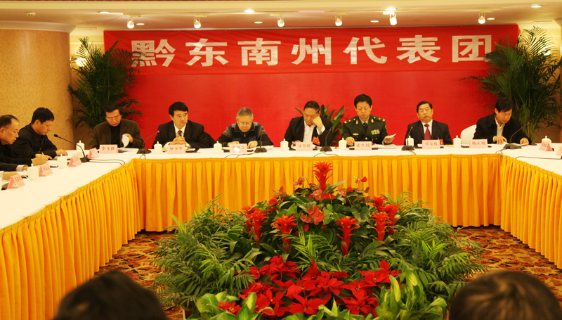 黔东南州代表团分组审议政府工作报告