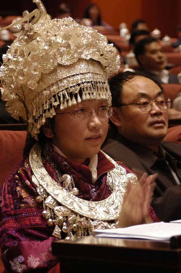 少数民族女代表风采