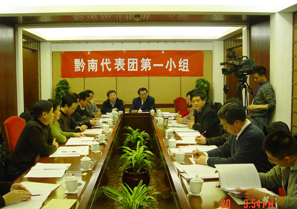 黔南州代表团分组审议政府工作报告（组图）