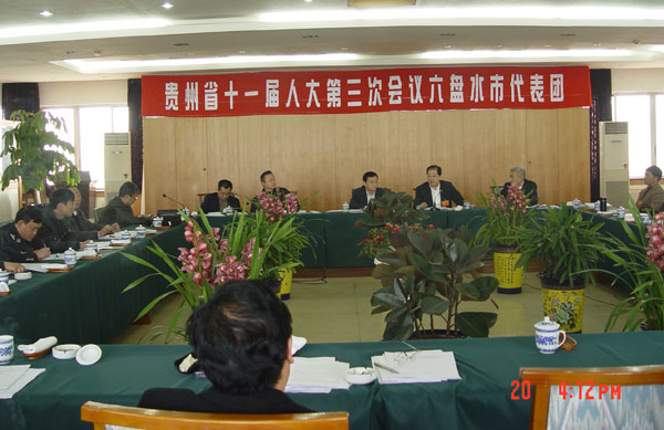 六盘水市代表团分组审议政府工作报告（组图）