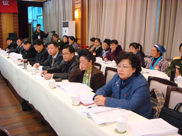 贵阳代表团讨论现场（组图）