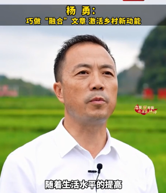 杨勇代表：巧做“融合”文章 激活乡村新动能