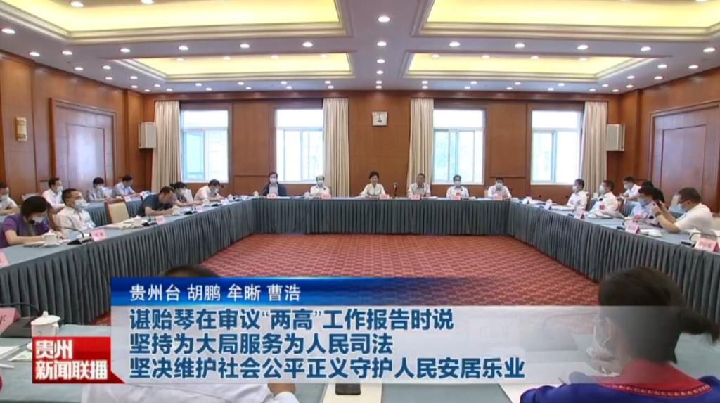 谌贻琴在审议“两高”工作报告时说：坚持为大局服务为人民司法 坚决维护社会公平正义守护人民安居乐业