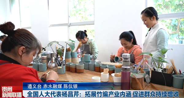 贵州新闻联播｜【我从基层来】全国人大代表杨昌芹：拓展竹编产业内涵 促进群众持续增收