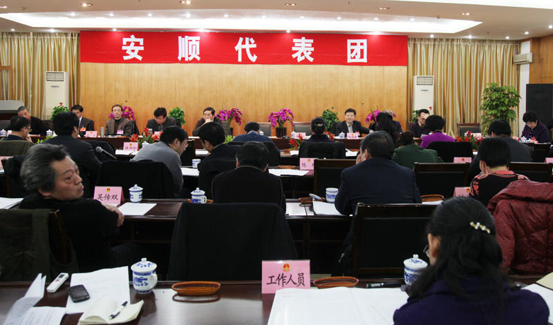 安顺市代表团分组审议政府工作报告
