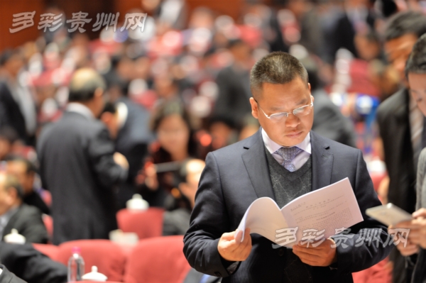 参会代表认真参阅资料