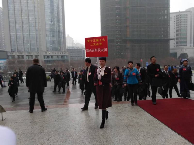 省人大代表信心满满步入会场