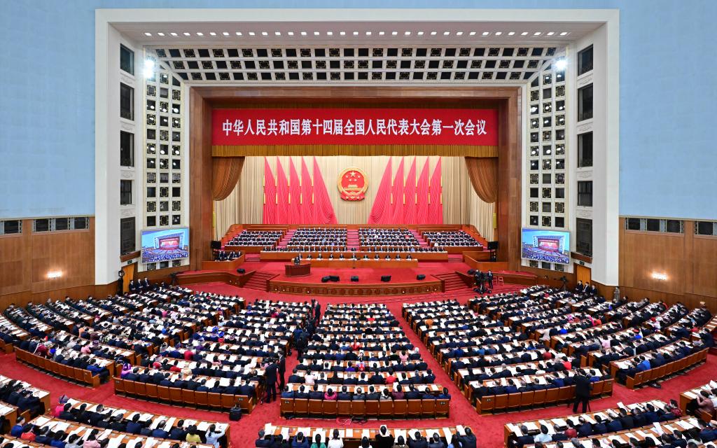 第十四届全国人民代表大会第一次会议开幕